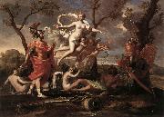 POUSSIN, Nicolas, Venus Presenting Arms to Aeneas f